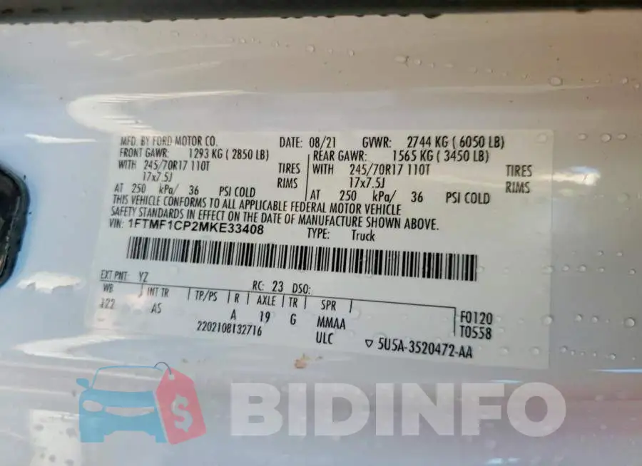 1FTMF1CP2MKE33408 Photo# 12