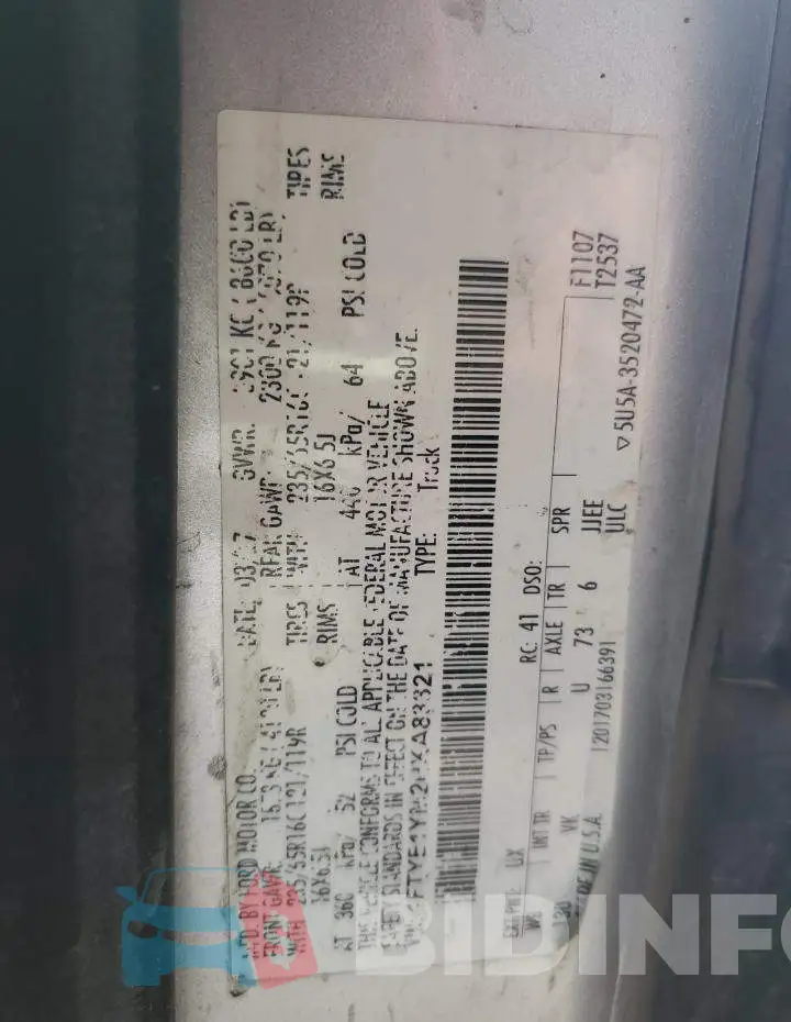 1FTYE1YM2HKA83321 Photo# 14