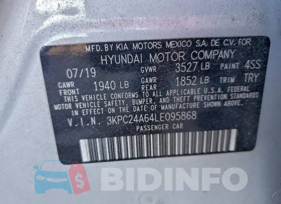 3KPC24A64LE095868 Photo# 13