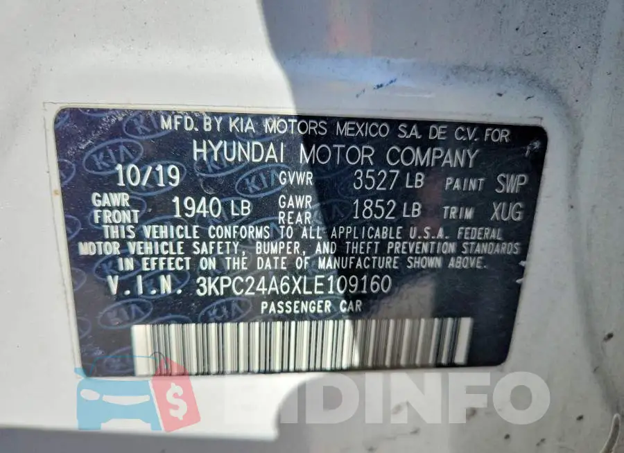 3KPC24A6XLE109160 Photo# 12