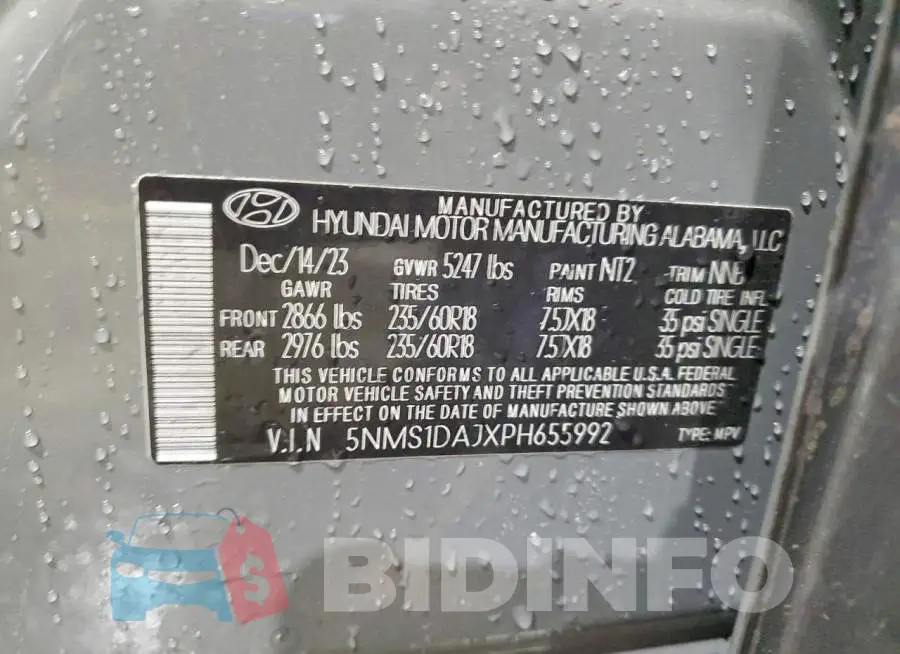 5NMS1DAJXPH655992 Photo# 13