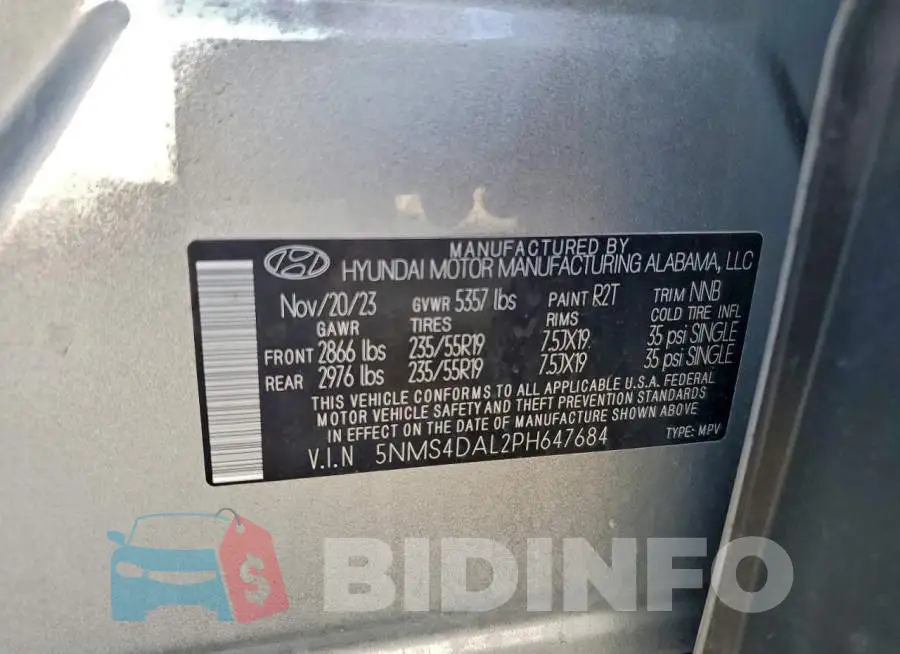 5NMS4DAL2PH647684 Photo# 13