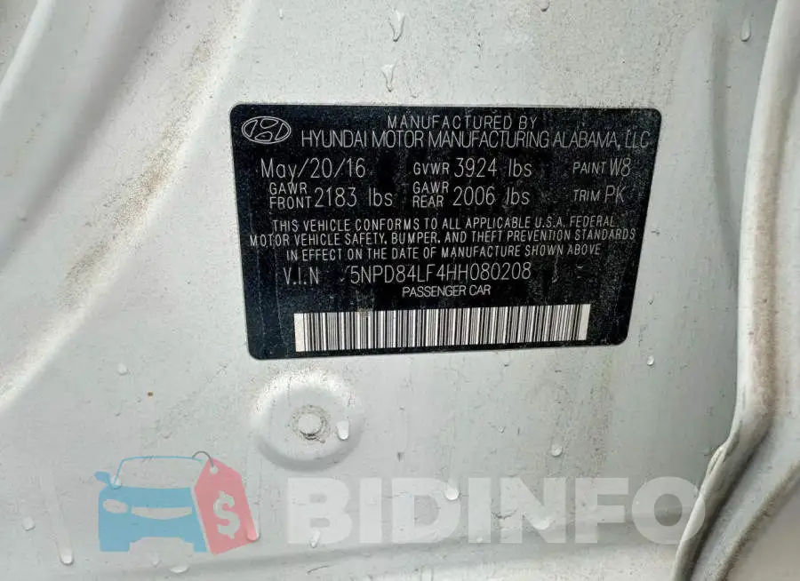 5NPD84LF4HH080208 Photo# 10