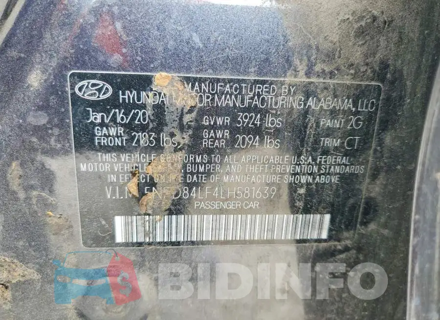 5NPD84LF4LH581639 Photo# 12
