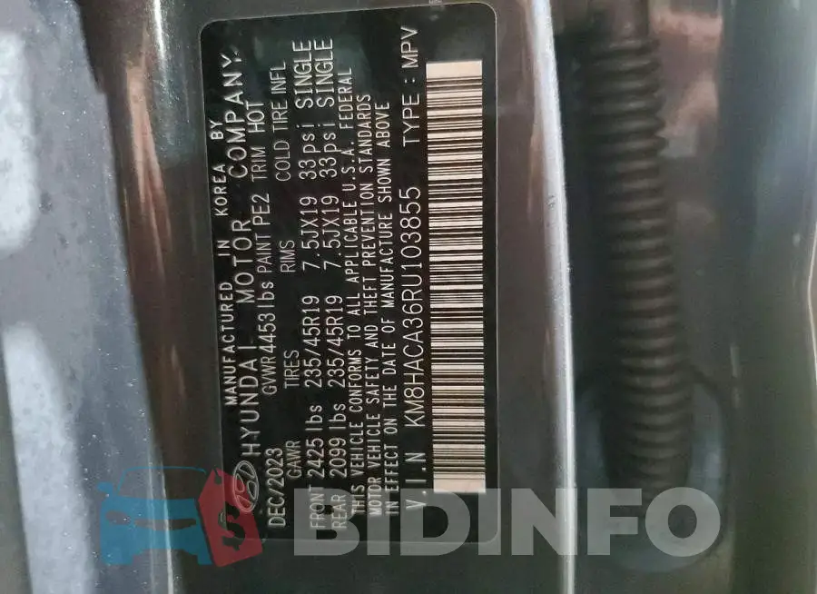 KM8HACA36RU103855 Photo# 14