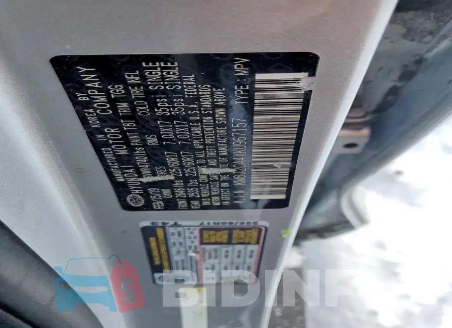 KM8J2CA4XKU967157 Photo# 13