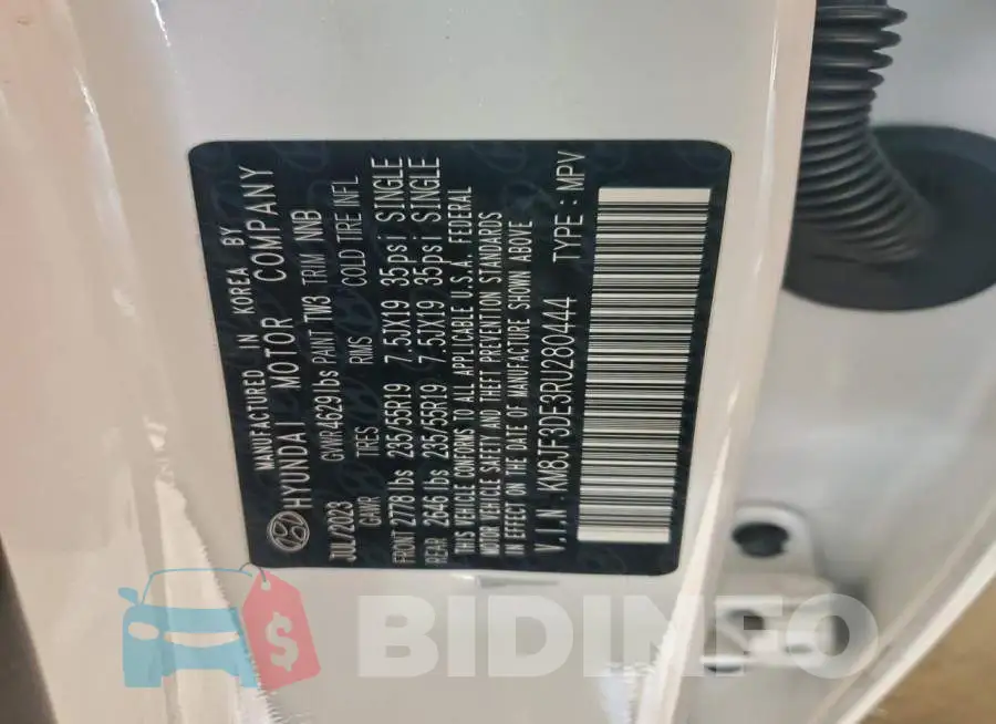 KM8JF3DE3RU280444 Photo# 13