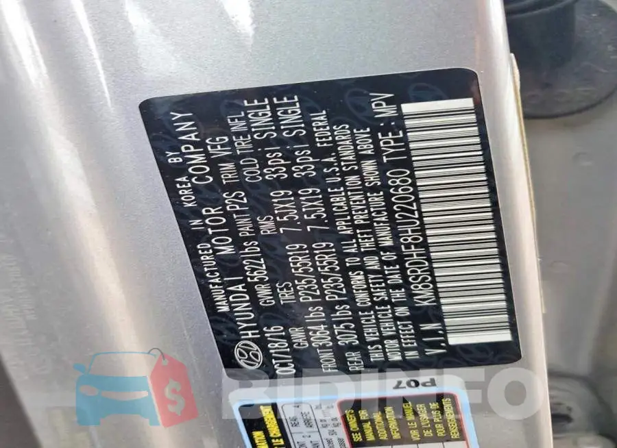KM8SRDHF8HU220680 Photo# 13