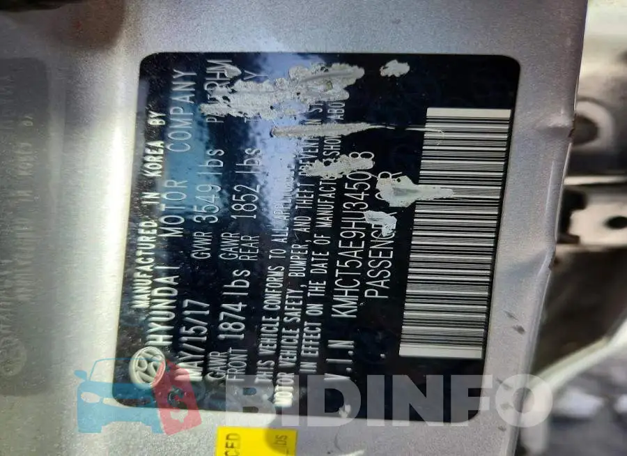 KMHCT5AE9HU345068 Photo# 12