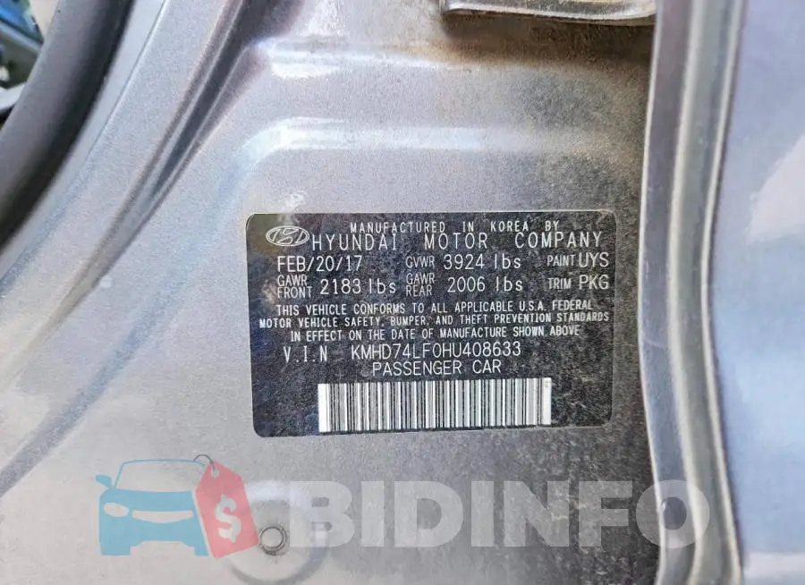 KMHD74LF0HU408633 Photo# 12