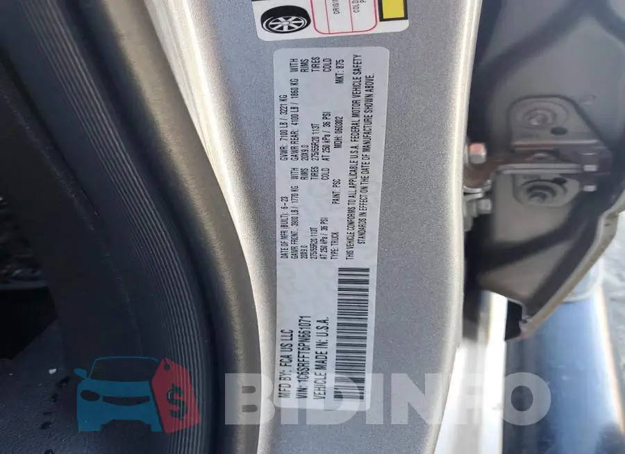 1C6SRFFT6PN661071 Photo# 12
