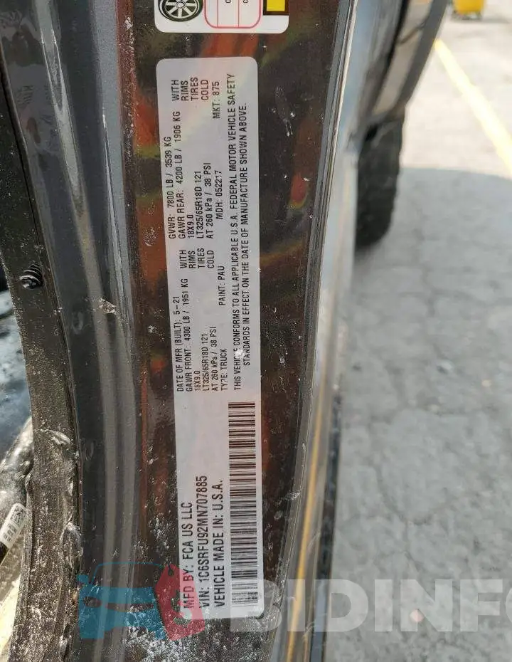 1C6SRFU92MN707885 Photo# 13