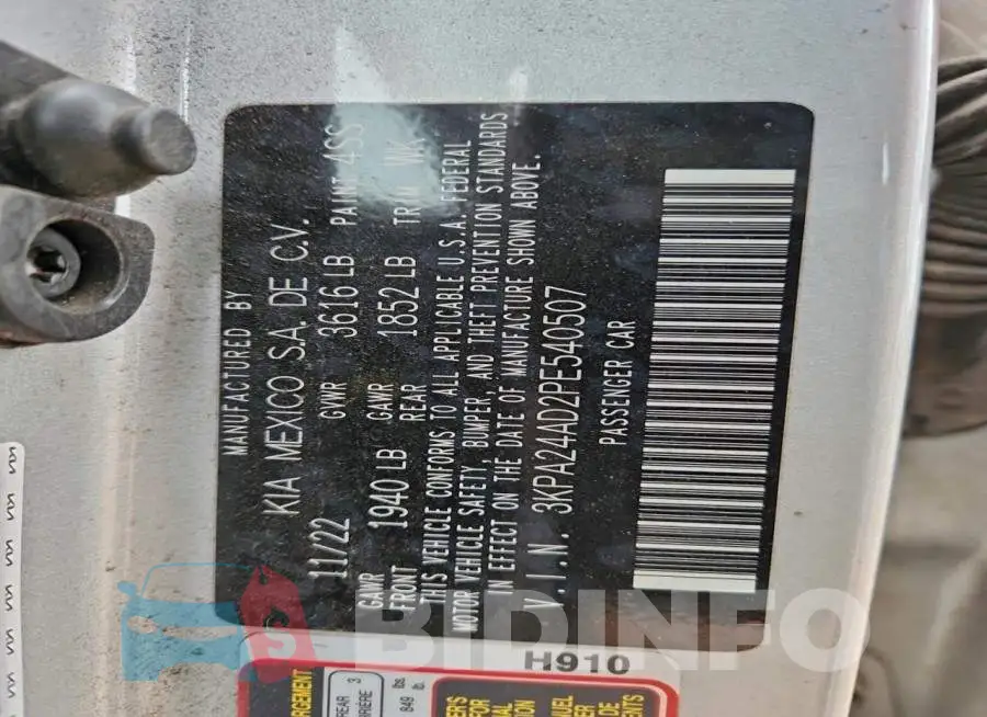 3KPA24AD2PE540507 Photo# 13