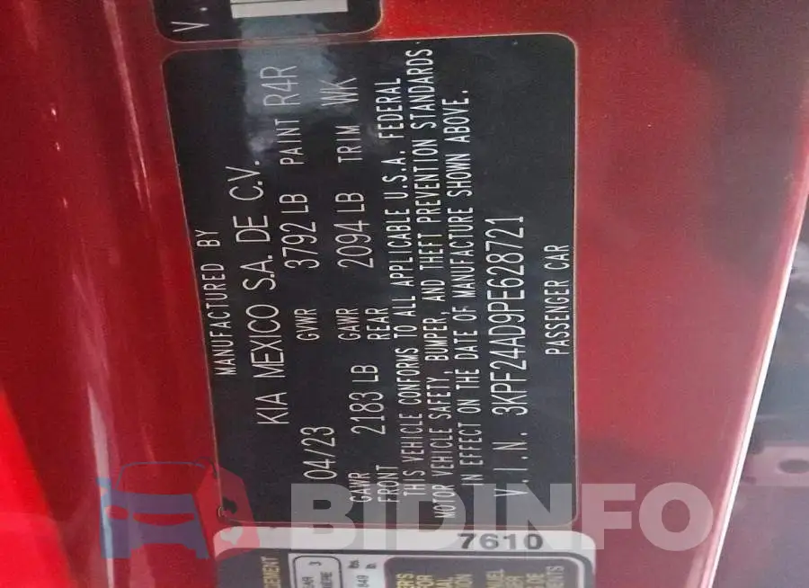 3KPF24AD9PE628721 Photo# 12