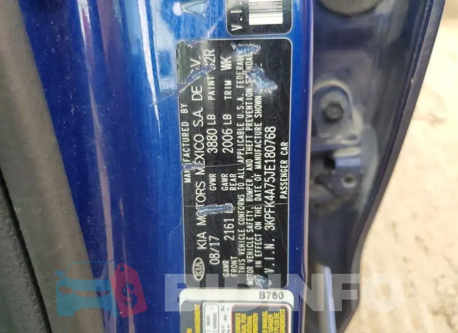 3KPFK4A75JE180768 Photo# 12