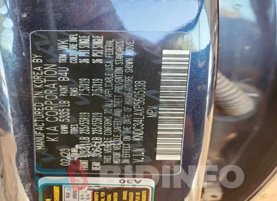 KNDC34LAXP5605138 Photo# 14