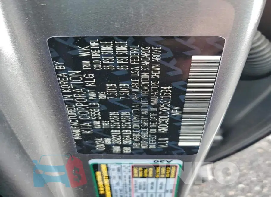 KNDC3DLCXR5211594 Photo# 12