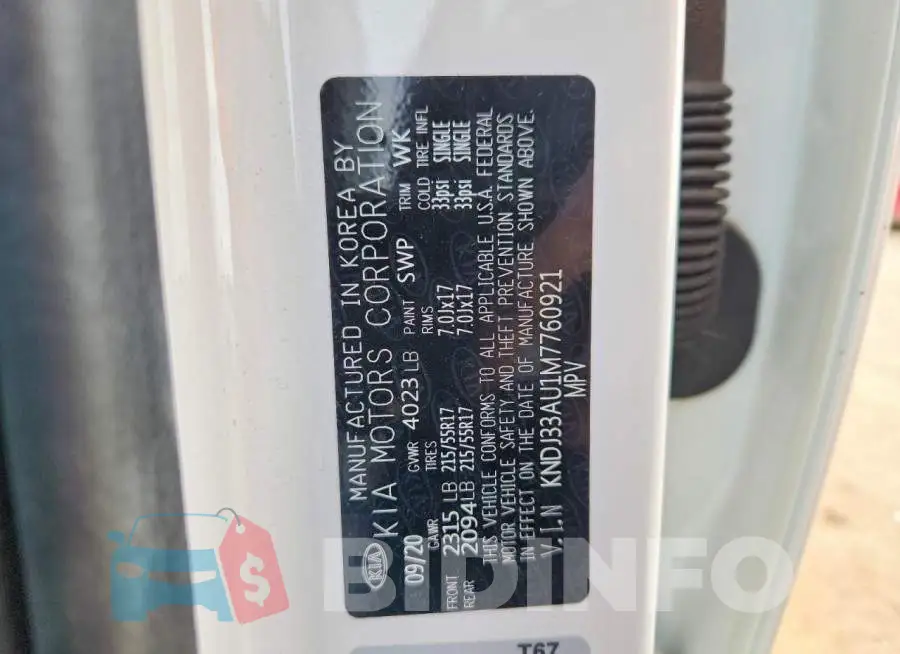 KNDJ33AU1M7760921 Photo# 14