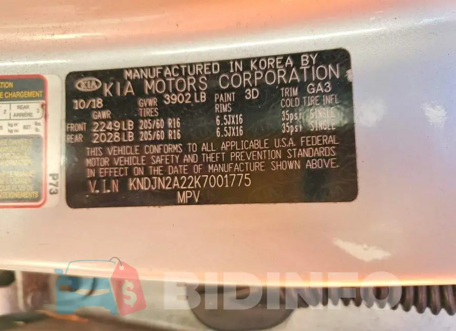 KNDJN2A22K7001775 Photo# 12