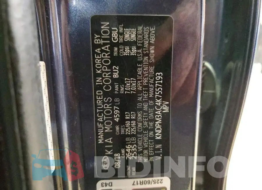 KNDPM3AC4K7557193 Photo# 13