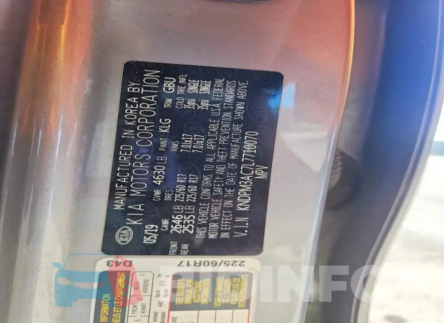 KNDPM3AC7L7710070 Photo# 12