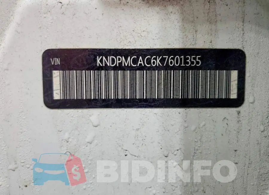 KNDPMCAC6K7601355 Photo# 13