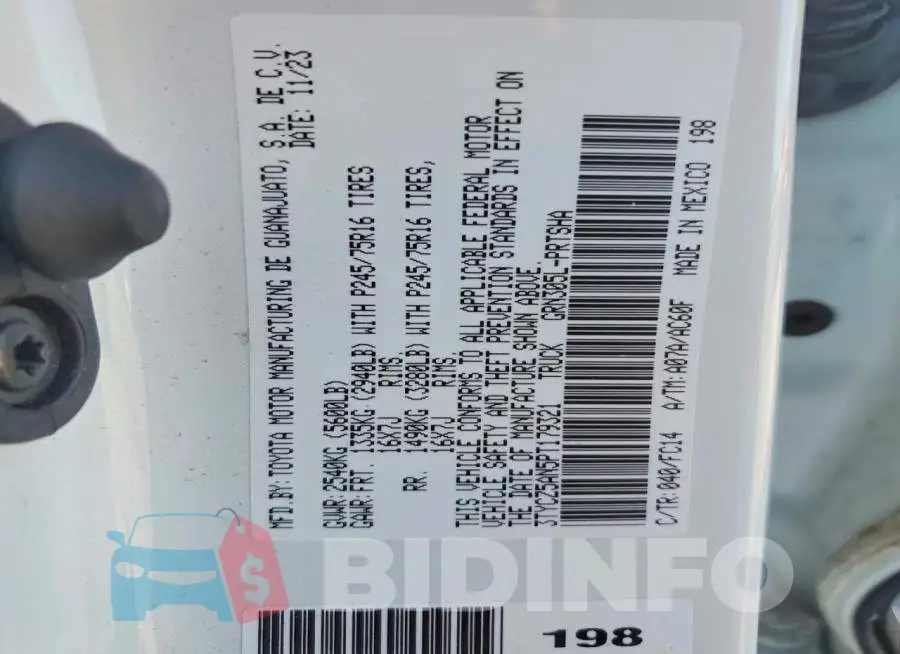 3TYCZ5AN5PT179321 Photo# 12
