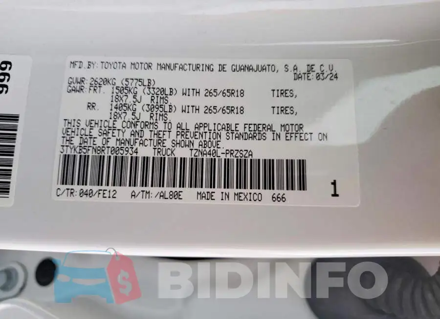 3TYKB5FN8RT005934 Photo# 12