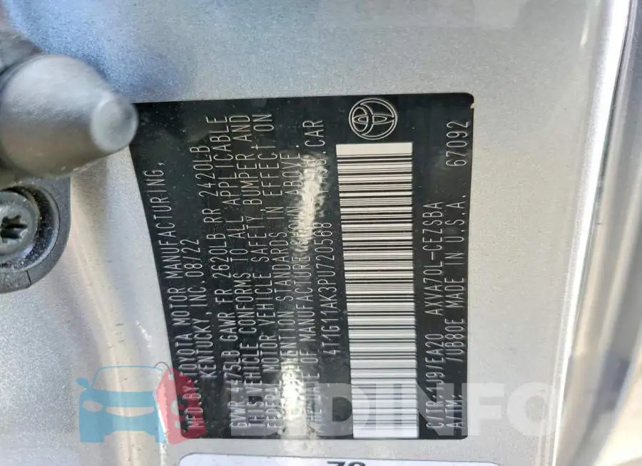 4T1G11AK3PU720568 Photo# 13