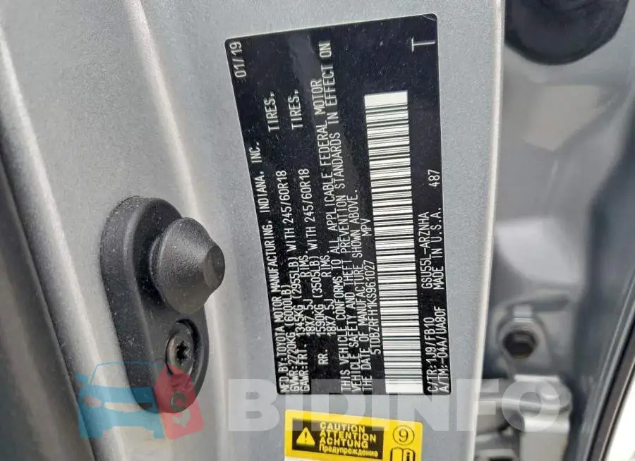 5TDBZRFH1KS961027 Photo# 13