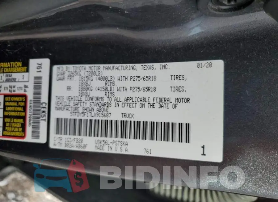 5TFDY5F17LX915687 Photo# 12