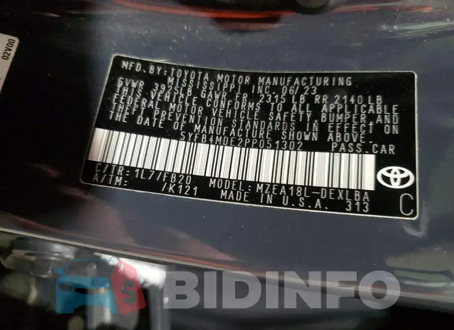 5YFB4MDE2PP051302 Photo# 12
