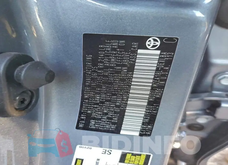 5YFB4MDE3SP335384 Photo# 12