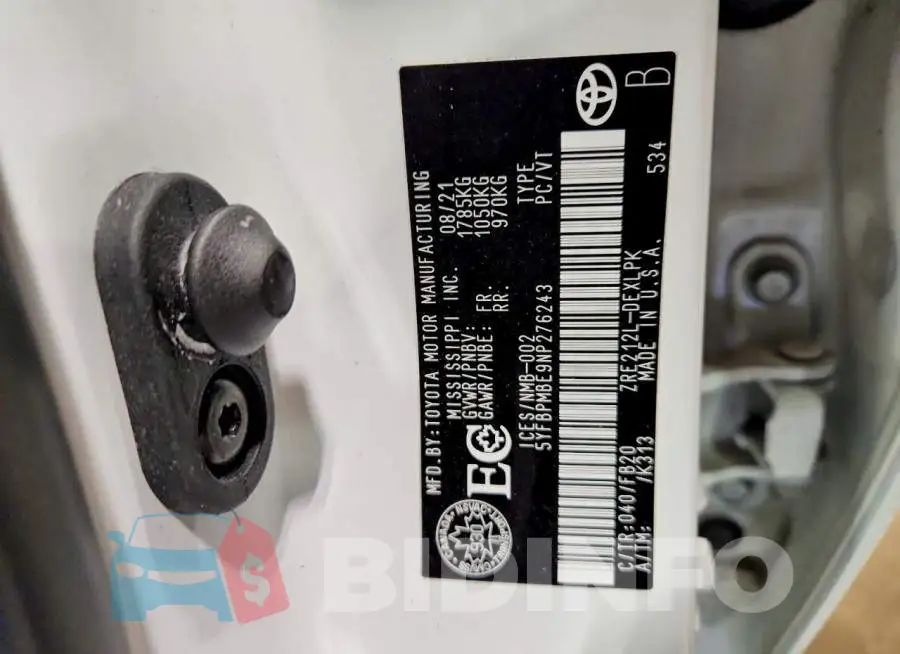 5YFBPMBE9NP276243 Photo# 12
