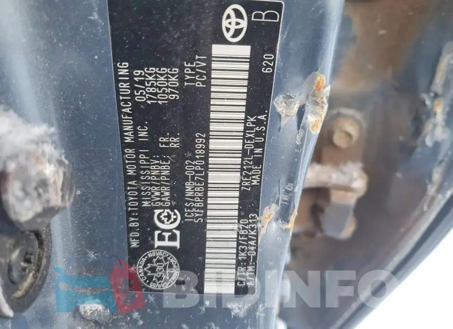 5YFBPRBE7LP018992 Photo# 13