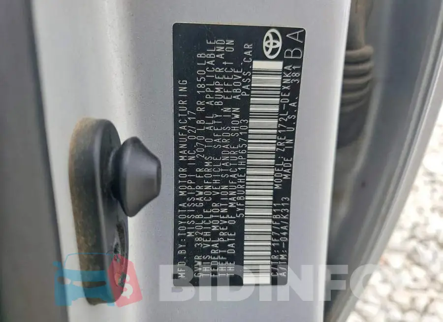 5YFBURHE1HP657103 Photo# 12