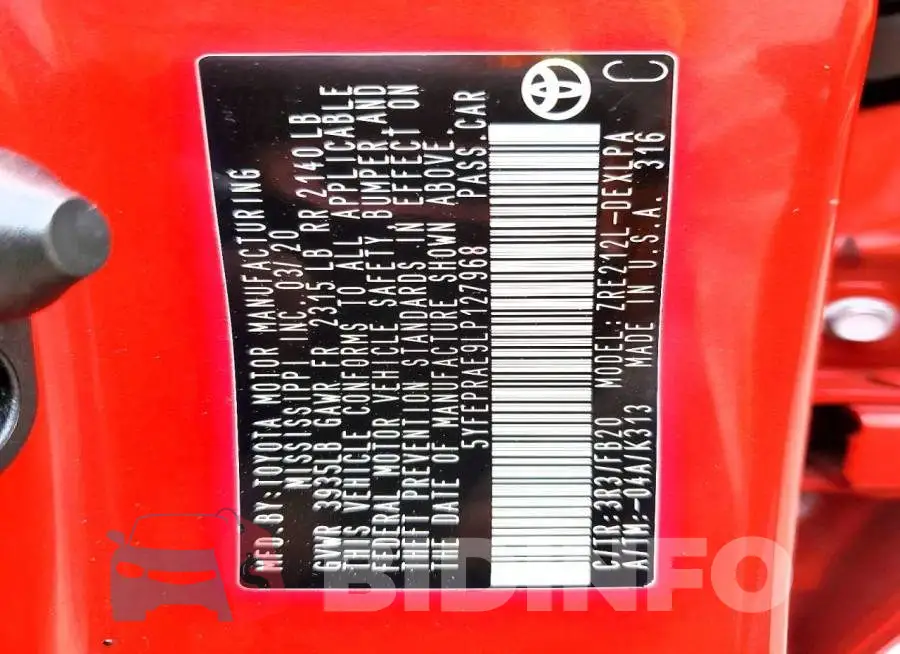 5YFEPRAE9LP127968 Photo# 13