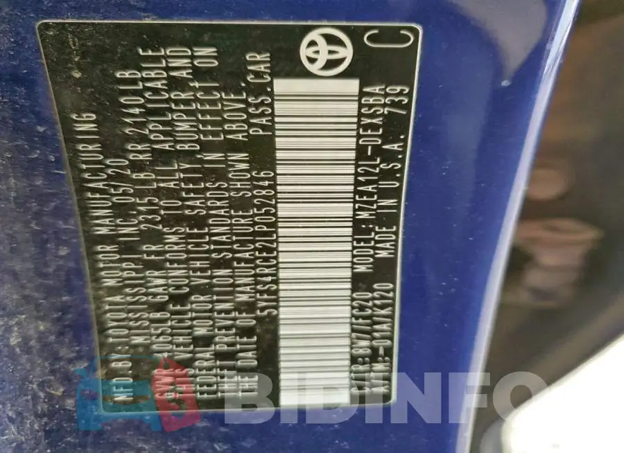 5YFS4RCE2LP052846 Photo# 12
