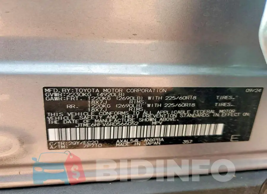 JTME6RFV6RD566052 Photo# 13