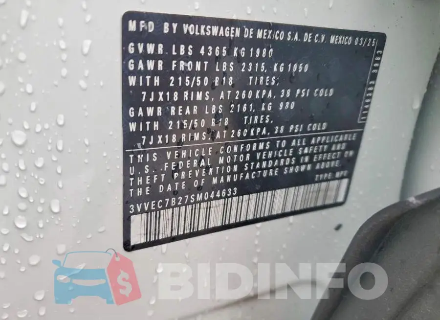 3VVEC7B27SM044633 Photo# 14