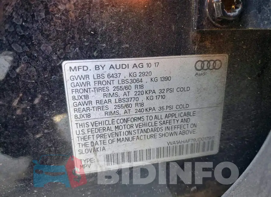 WA1AHAF79JD017911 Photo# 13