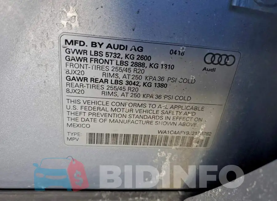 WA1C4AFY9J2170782 Photo# 13