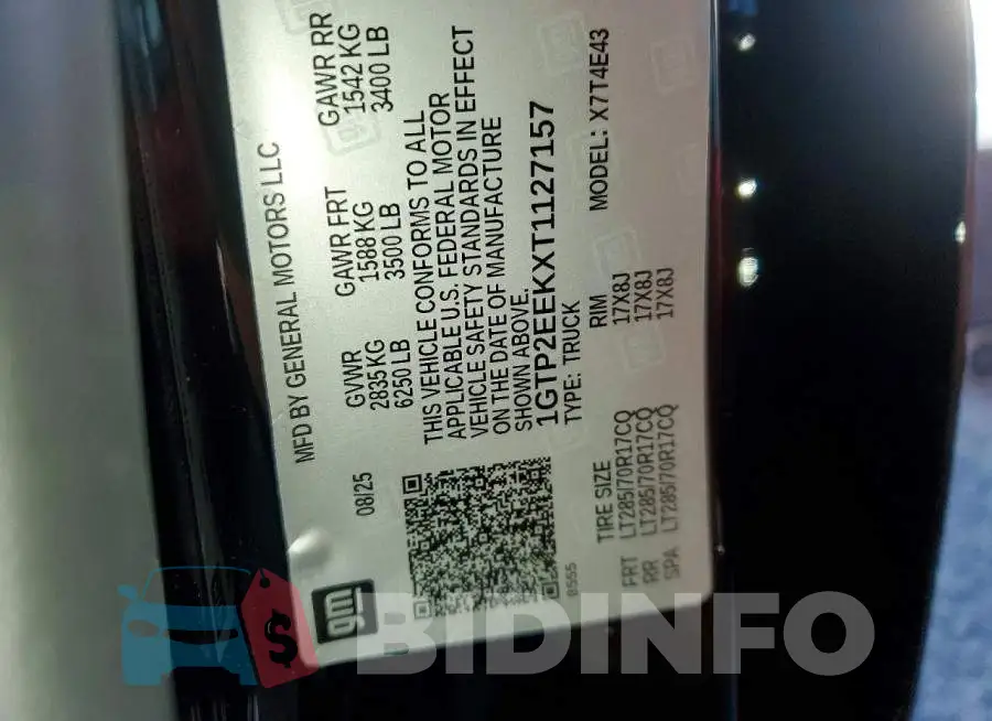 1GTP2EEKXT1127157 Photo# 13