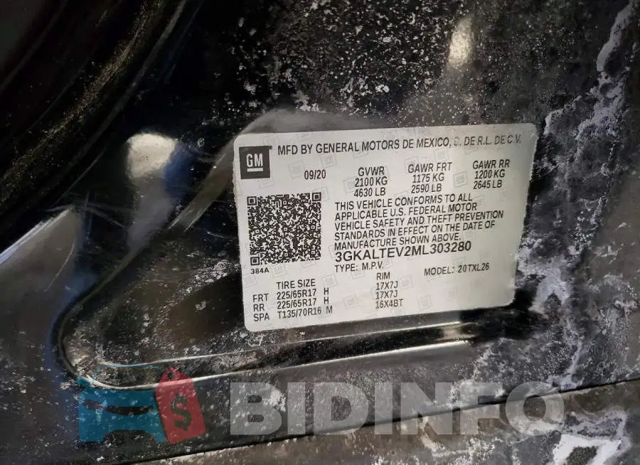 3GKALTEV2ML303280 Photo# 13