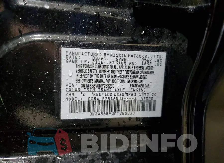 3N1AB8BV0MY268230 Photo# 12
