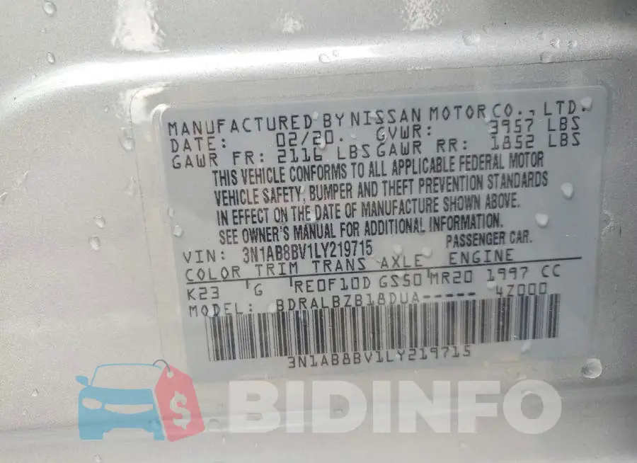 3N1AB8BV1LY219715 Photo# 13