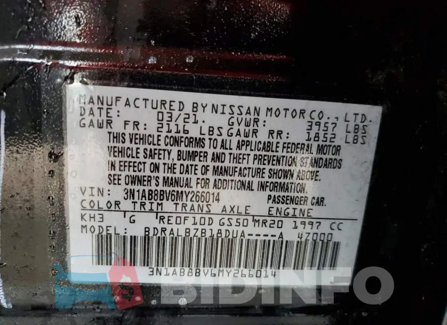 3N1AB8BV6MY266014 Photo# 13