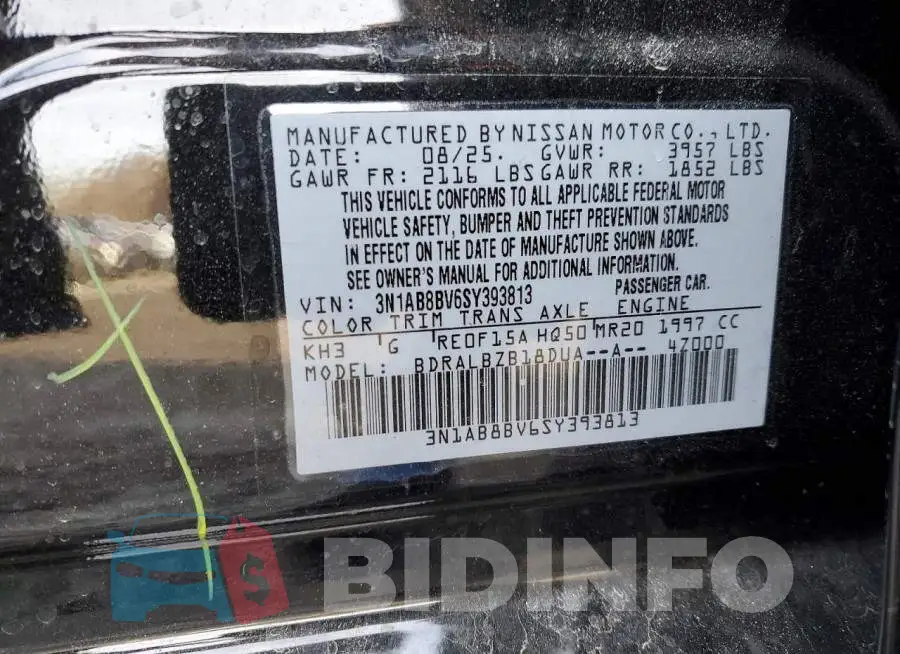 3N1AB8BV6SY393813 Photo# 12