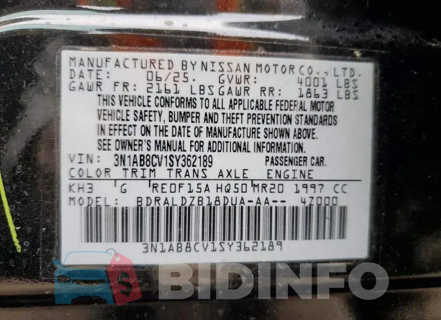 3N1AB8CV1SY362189 Photo# 12