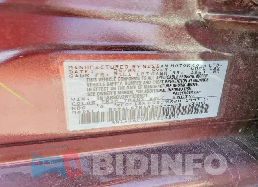 3N1AB8CV2RY338591 Photo# 12